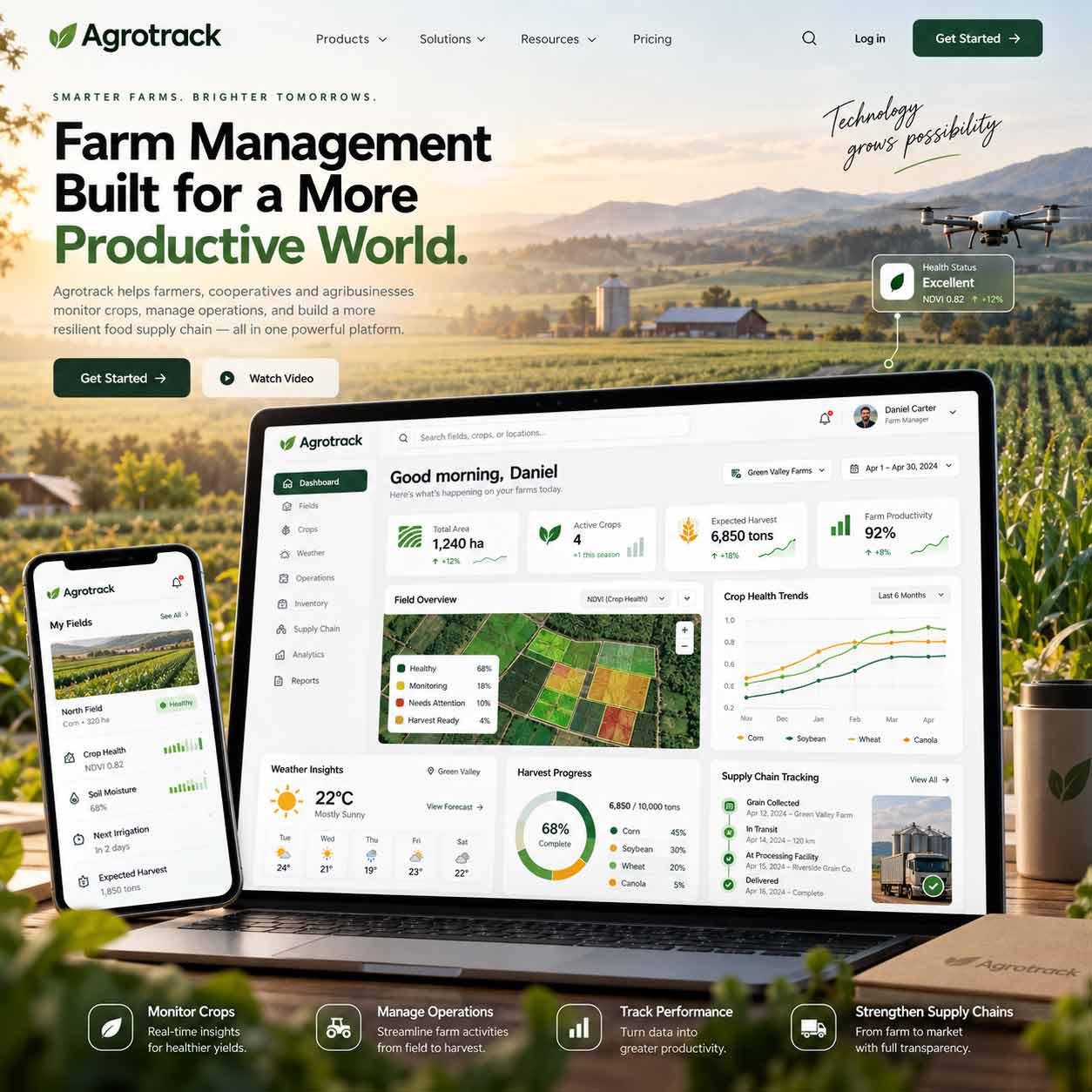 Agrotrack web application