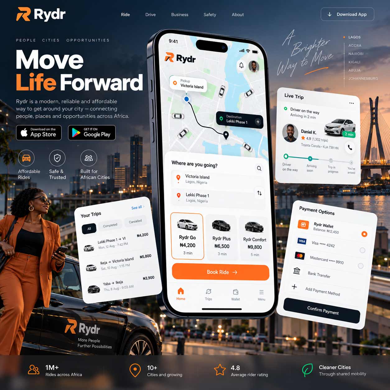 Rydr mobile application